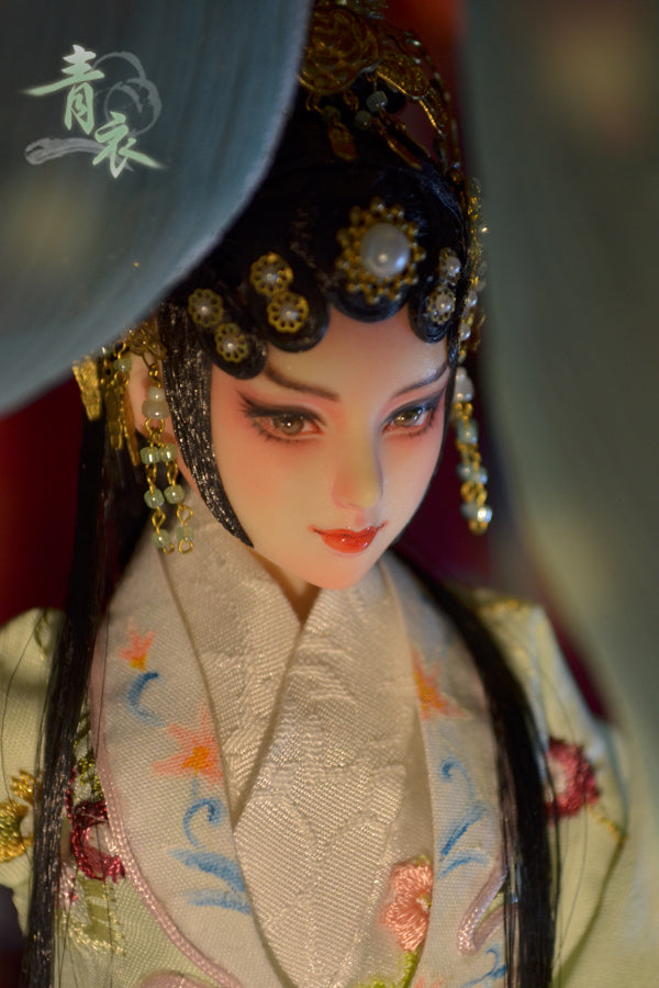 Hand-Painted Obitsu Doll Faceup | Detailed Makeup with Traditional Brush | Custom BJD Face Painting