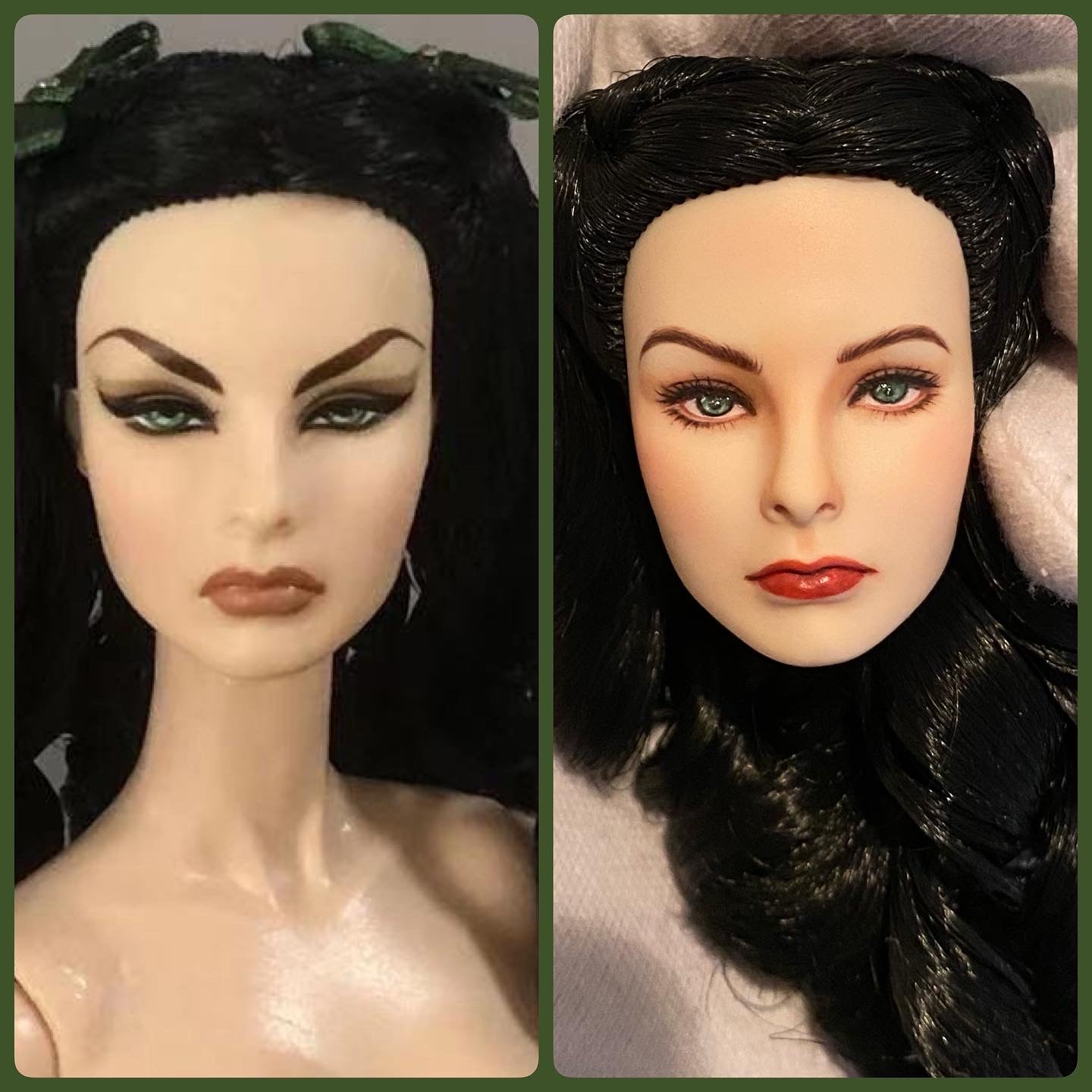 Hand-Painted Figure Faceup | Detailed Makeup with Traditional Brush | Custom BJD Face Painting