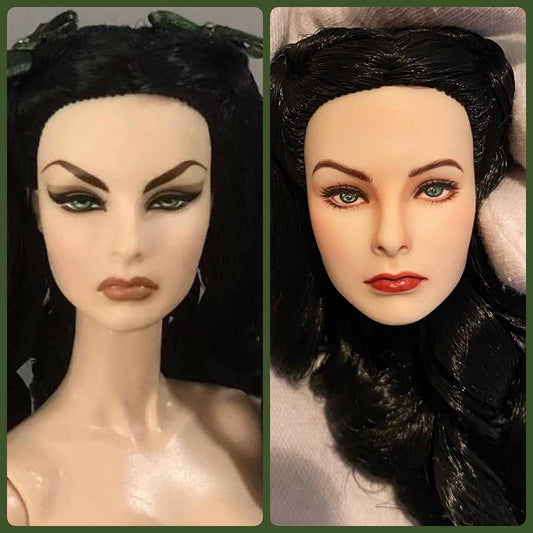 Hand-Painted Figure Faceup | Detailed Makeup with Traditional Brush | Custom BJD Face Painting