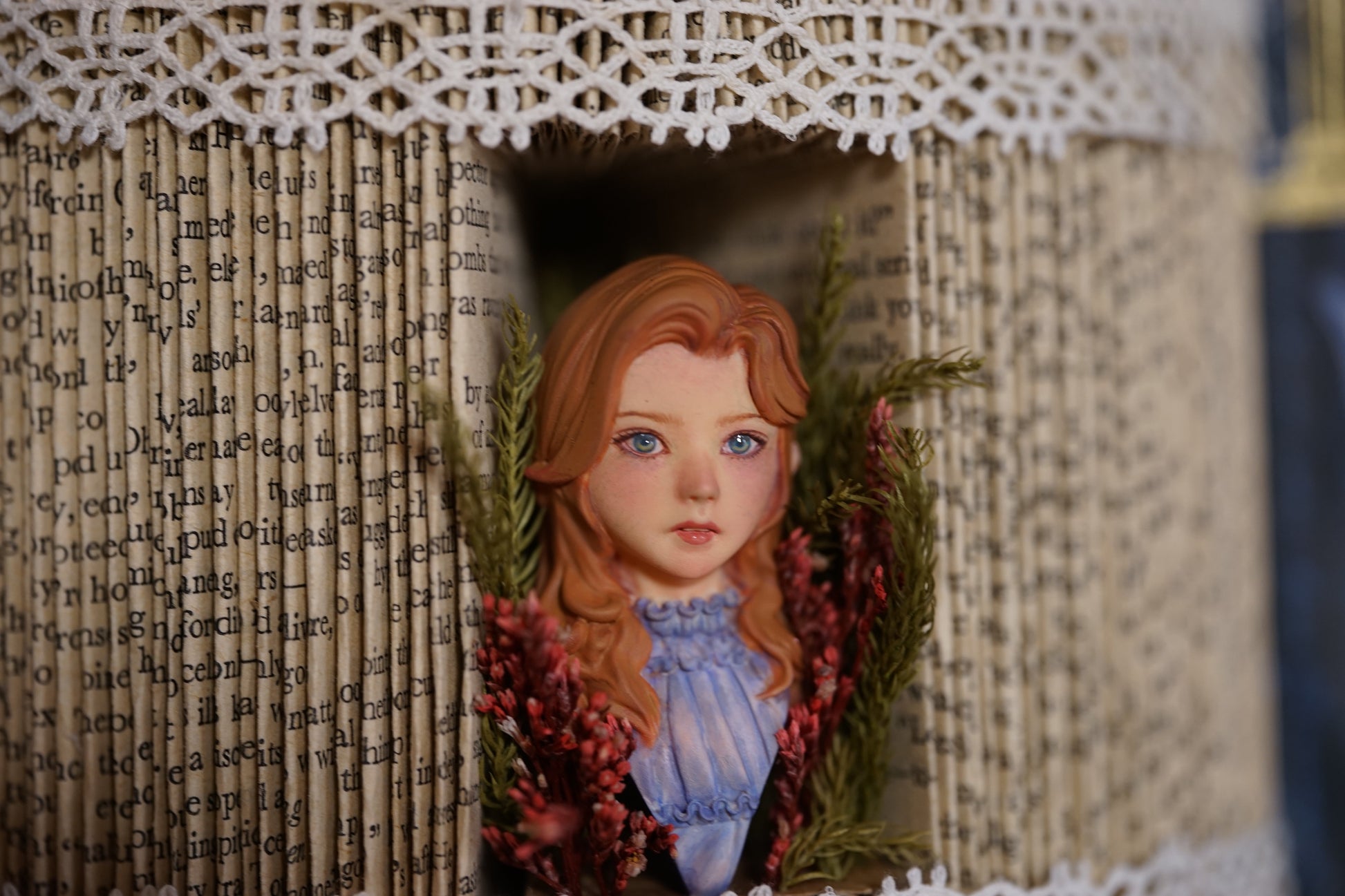 Hand-Painted Figure Faceup | Detailed Makeup with Traditional Brush | Custom BJD Face Painting