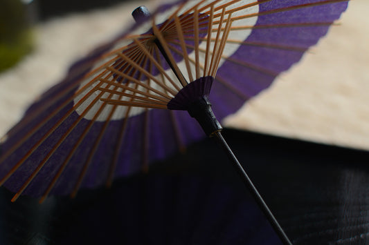 1/6 Scale Handmade Japanese Wagasa Parasol for Dolls | Traditional Craft Umbrella for BJD & Miniatures