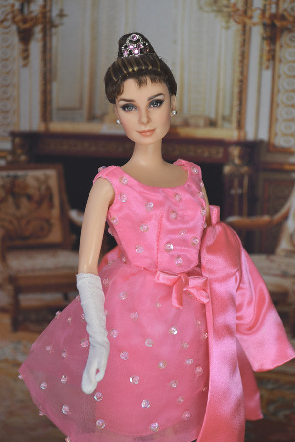【 DISPLAY ONLY】Hand-Painted Obitsu Doll Faceup | Inspired by Audrey Hepburn