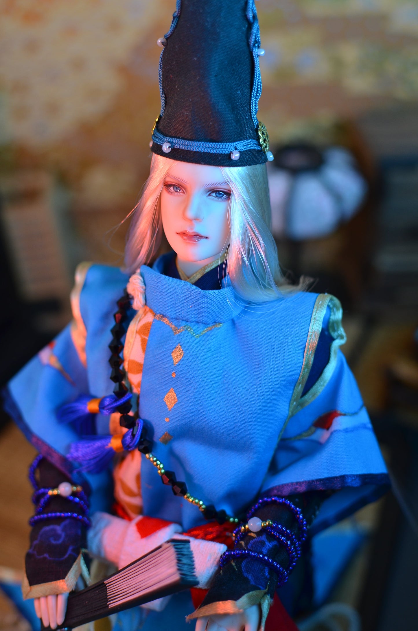 Hand-Painted Obitsu Doll Faceup | Detailed Makeup with Traditional Brush | Custom BJD Face Painting