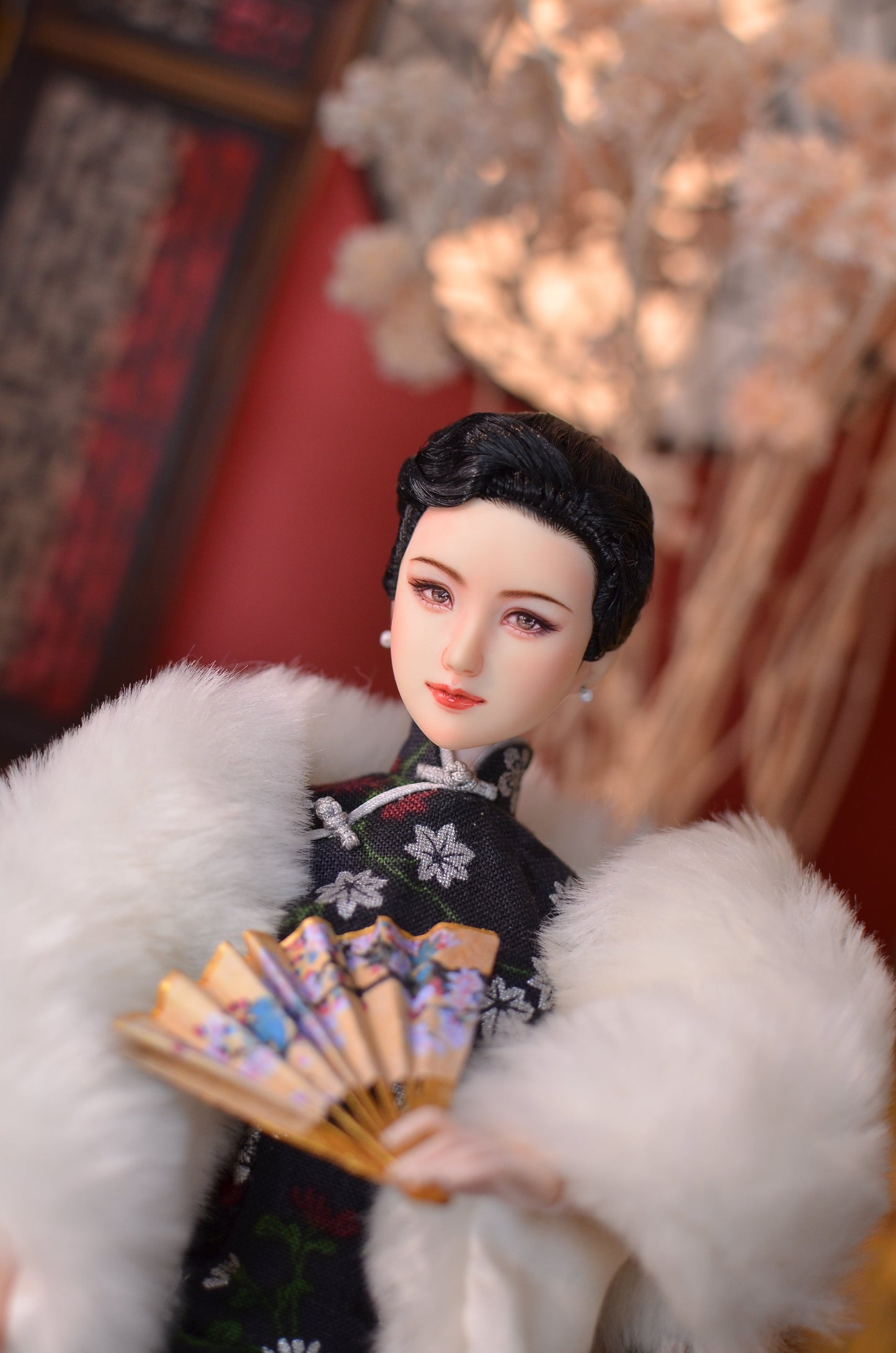 Hand-Painted Obitsu Doll Faceup | Detailed Makeup with Traditional Brush | Custom BJD Face Painting