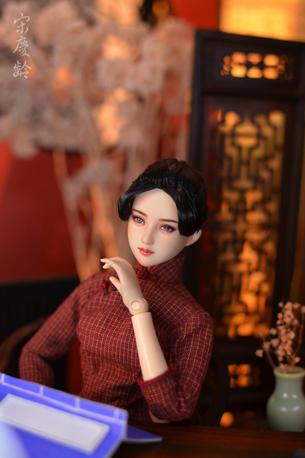【 DISPLAY ONLY】Hand-Painted Obitsu Doll Faceup | Soong sisters Qinglin