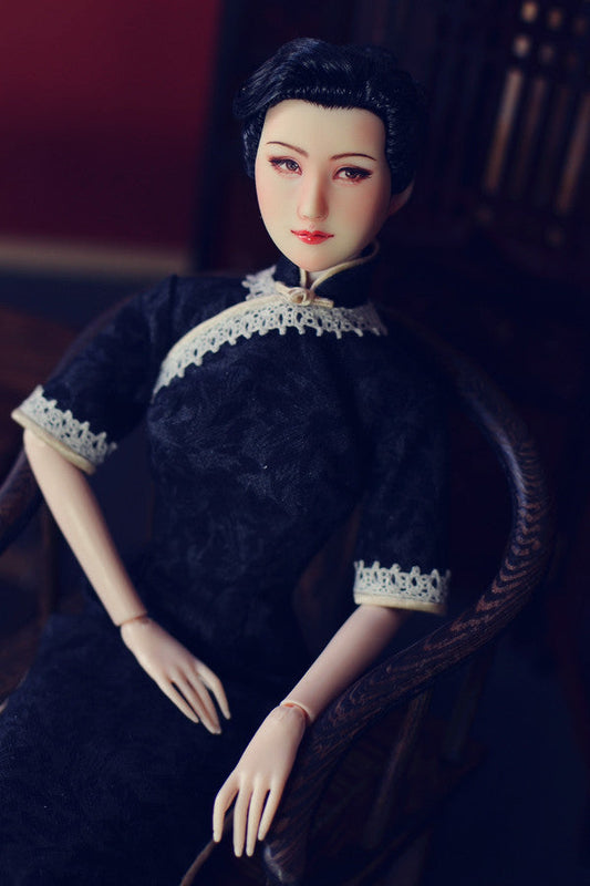 Hand-Painted Figure Faceup | Detailed Makeup with Traditional Brush | Custom BJD Face Painting