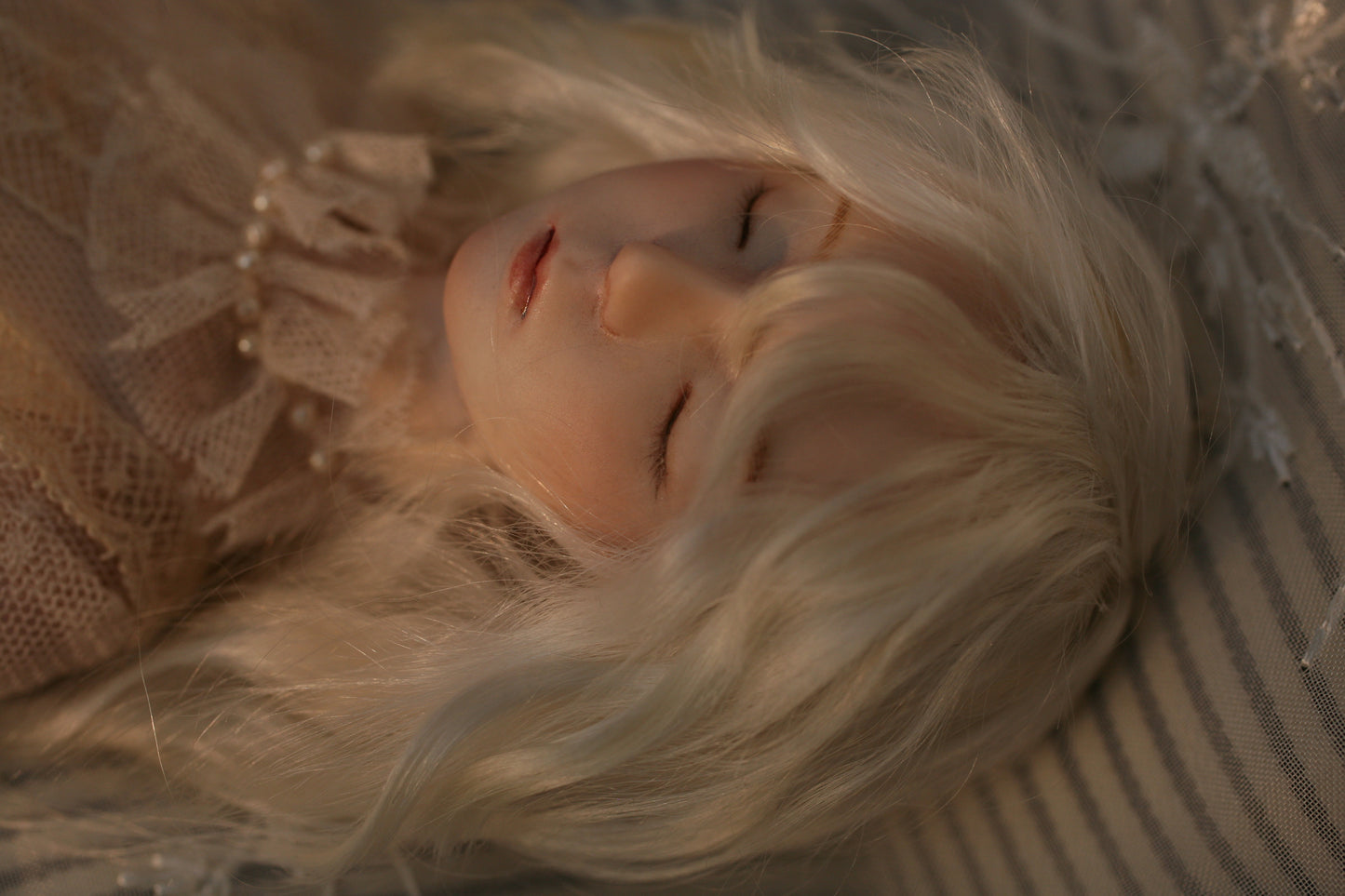 【 DISPLAY ONLY】Handcrafted Bisque Doll  porcelain doll | Pearl