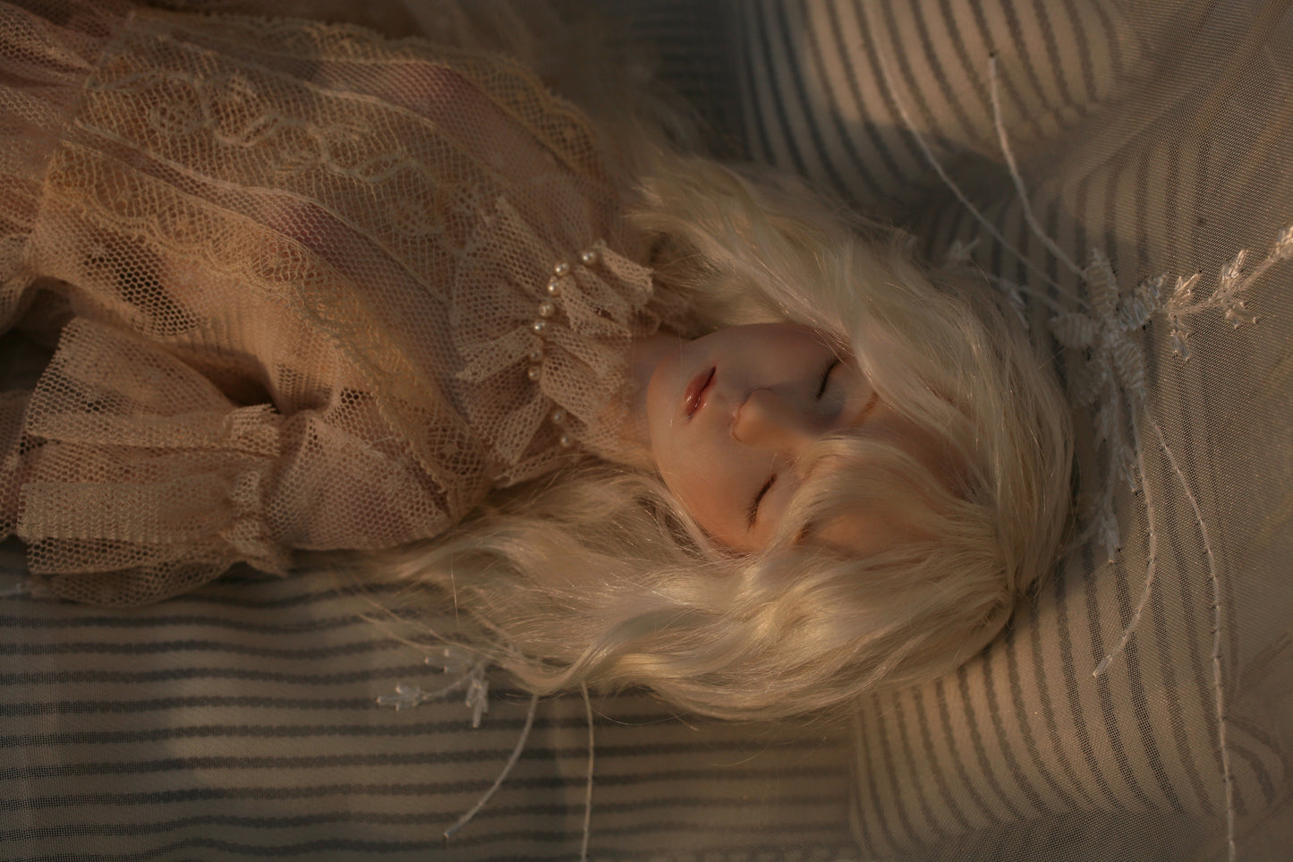 【 DISPLAY ONLY】Handcrafted Bisque Doll  porcelain doll | Pearl
