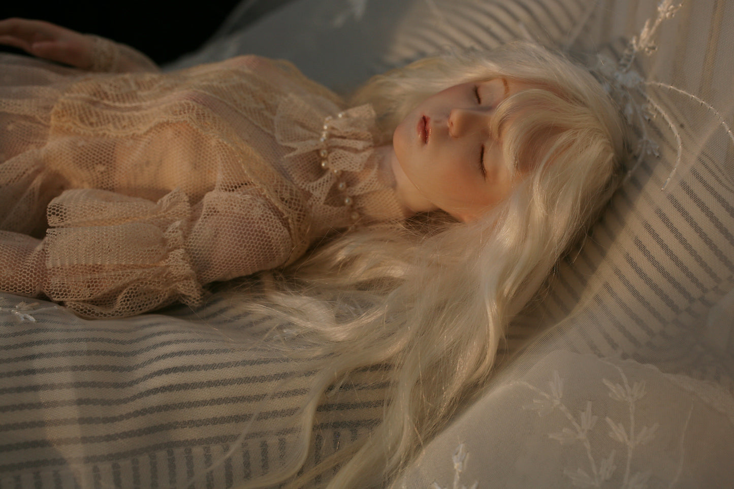 【 DISPLAY ONLY】Handcrafted Bisque Doll  porcelain doll | Pearl
