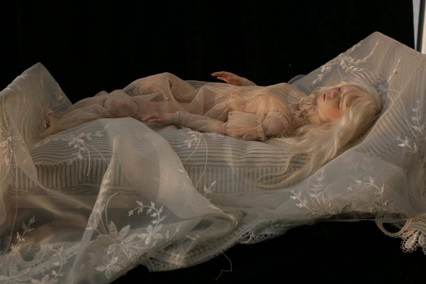 【 DISPLAY ONLY】Handcrafted Bisque Doll  porcelain doll | Pearl