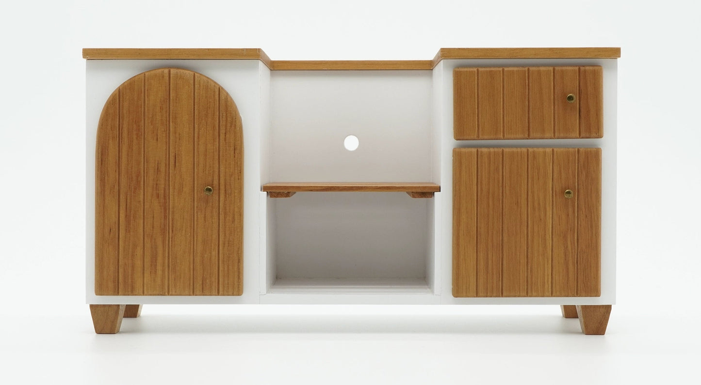 1:6 Mini Model Doll House Furniture Accessories Solid Wood Cupboard Kitchen Sink Side Cabinet Bjd Blyth Soldier Lol Decor Props