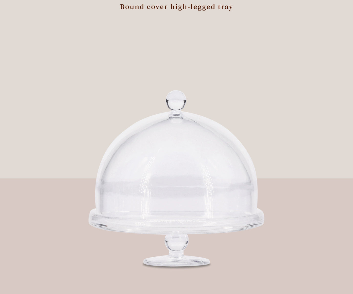 1/6 Scale Transparent Cake Stand – Miniature Dessert Display Tray for Dollhouse Bakery & Afternoon Tea | BJD & Blythe