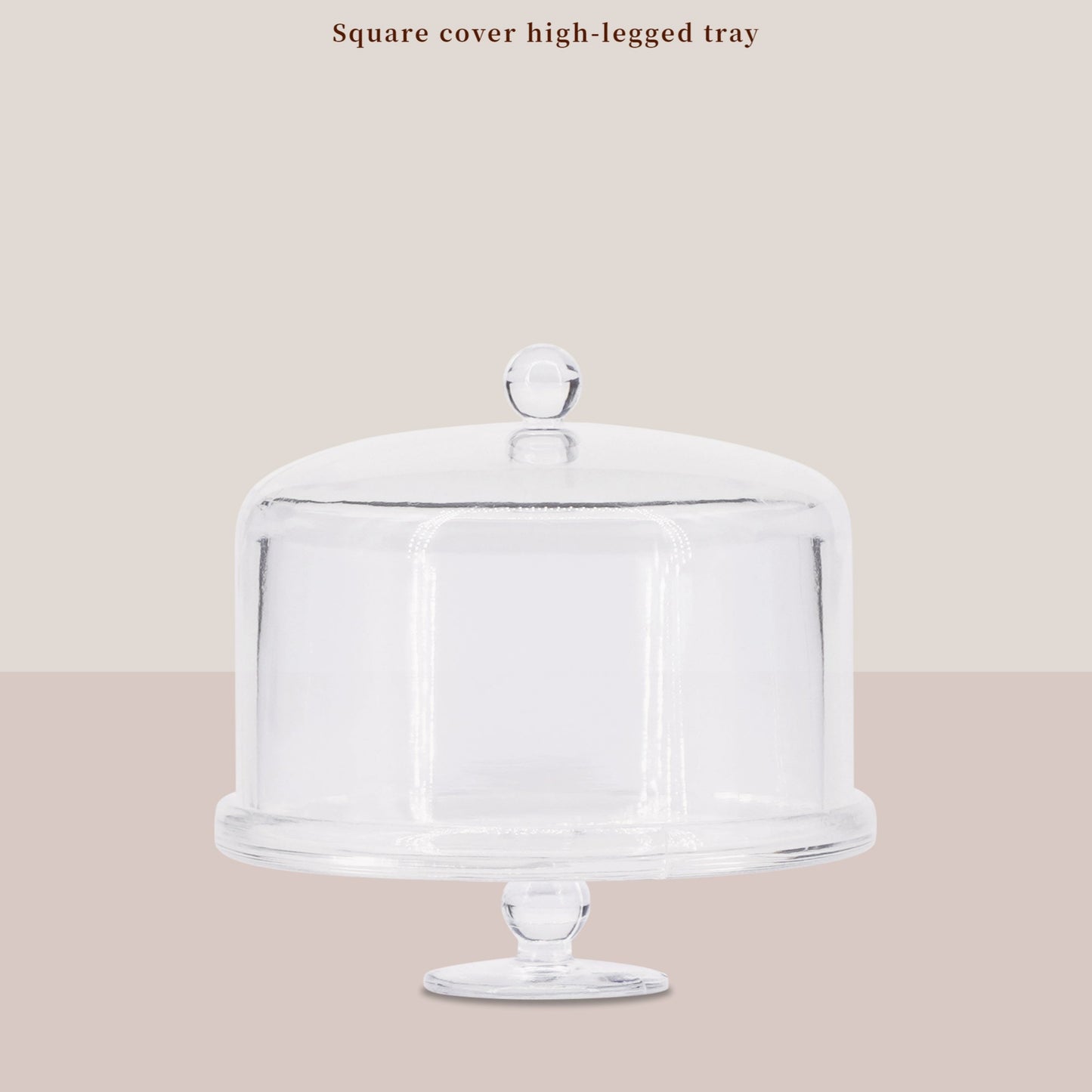 1/6 Scale Transparent Cake Stand – Miniature Dessert Display Tray for Dollhouse Bakery & Afternoon Tea | BJD & Blythe