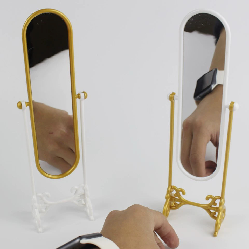 special discounted price 1/6 Scale Miniature Full-Length Mirror – Vintage Ornate Dollhouse Accessory |  B-grade / imperfect produc