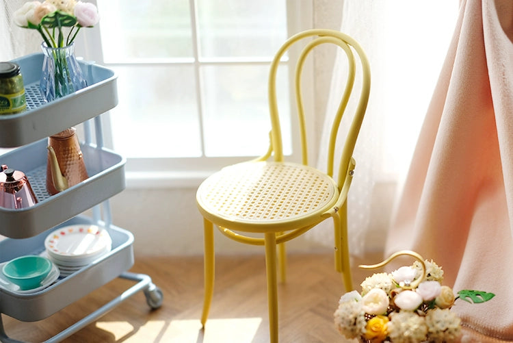 1/6 Scale Dining Chair with Backrest – Minimalist Design Dollhouse Furniture for BJD & Blythe | Versatile for Dining Tables