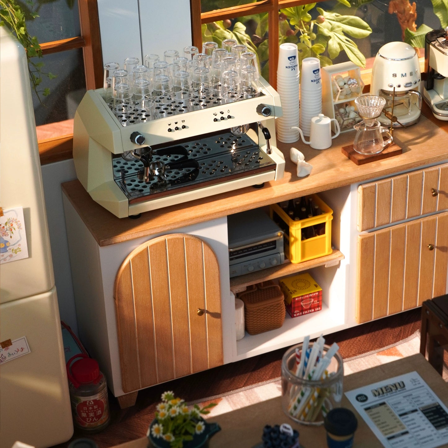 1:6 Mini Model Doll House Furniture Accessories Solid Wood Cupboard Kitchen Sink Side Cabinet Bjd Blyth Soldier Lol Decor Props