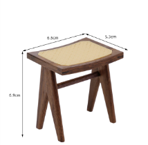 1/6スケール ミニチュアスツール – バスルーム、リビングルーム、玄関に使える多目的ドールハウス家具 | BJD&ブライス用シートまたはタオルスタンド