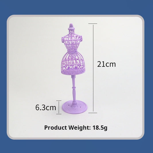 1/6 Scale Doll Mannequin – Vintage Hollow Pattern Plastic Dress Form | Miniature Display Stand for BJD & Blythe