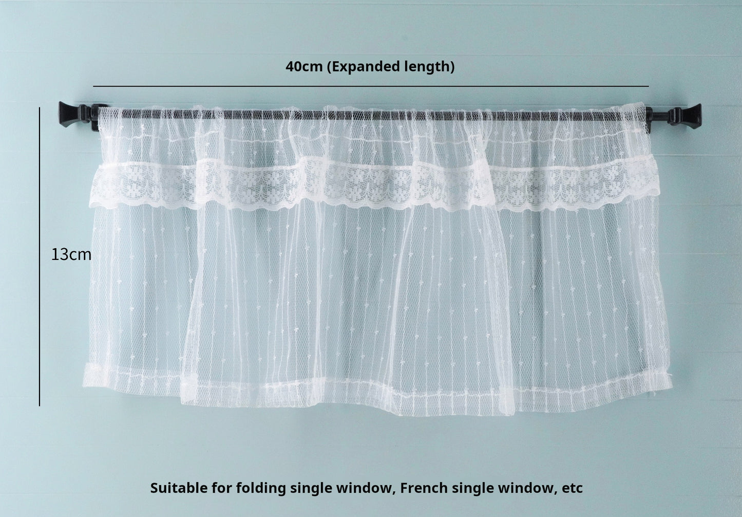 1/6 Scale White Lace Curtains – Miniature Dollhouse Window Drapes for BJD & Blythe | Cozy Home Atmosphere, 3 Sizes Available