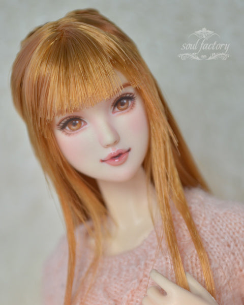 Hand-Painted Obitsu Doll Faceup | Detailed Makeup with Traditional Brush | Custom BJD Face Painting