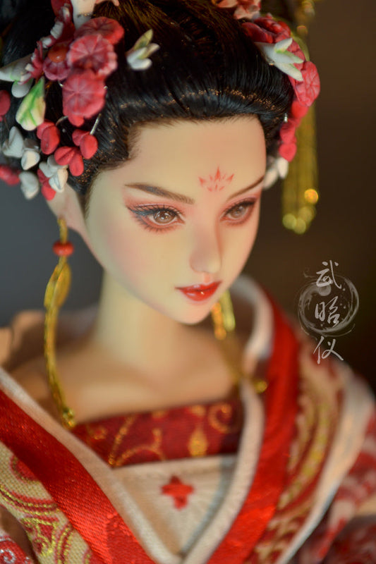 Hand-Painted Obitsu Doll Faceup | Detailed Makeup with Traditional Brush | Custom BJD Face Painting