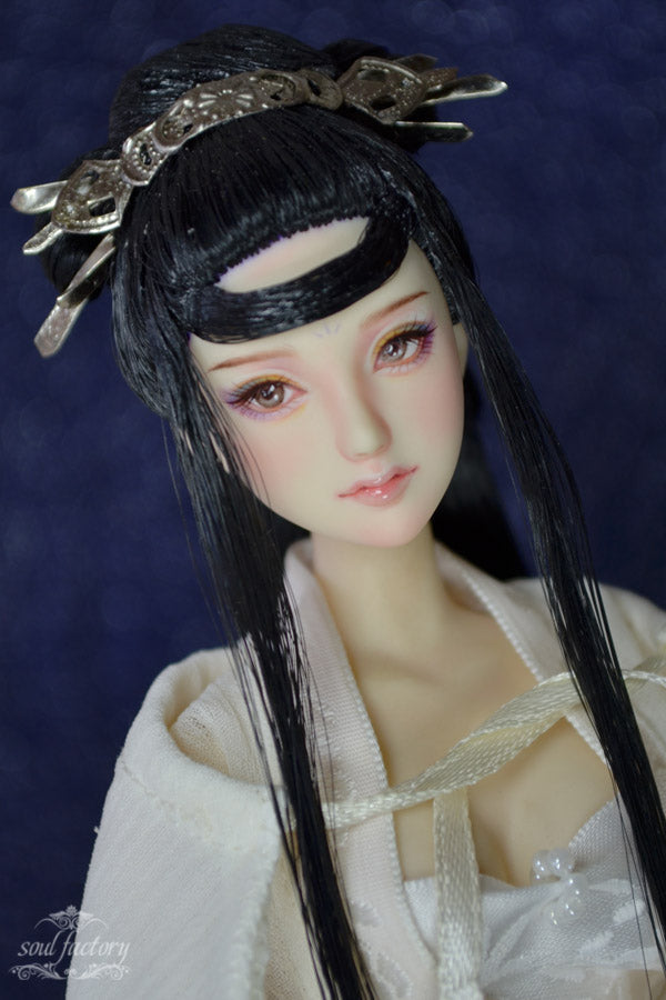 Hand-Painted Obitsu Doll Faceup | Detailed Makeup with Traditional Brush | Custom BJD Face Painting