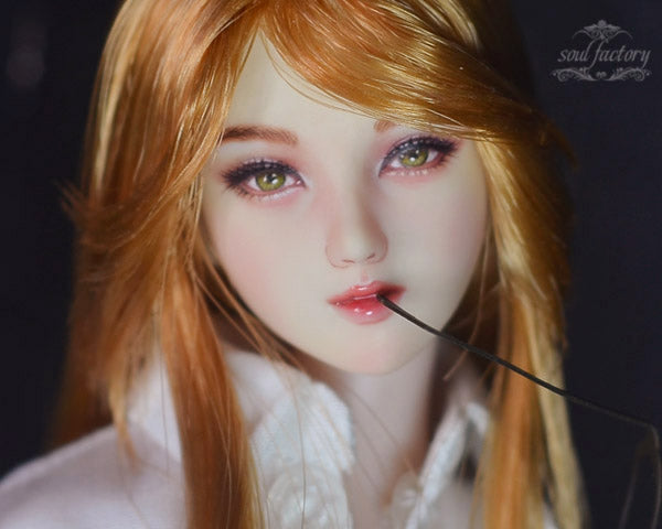 【 DISPLAY ONLY】Hand-Painted Obitsu Doll Faceup | Detailed Makeup