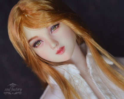 【 DISPLAY ONLY】Hand-Painted Obitsu Doll Faceup | Detailed Makeup