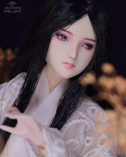 【展示のみ】手描きオビツドール フェイスアップ｜平安時代の美