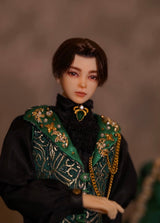 OOAK 1/6 Scale Heavy Formalwear Set｜Empire Era Silk Evening Gown & Prince Outfit by Umigami Tama