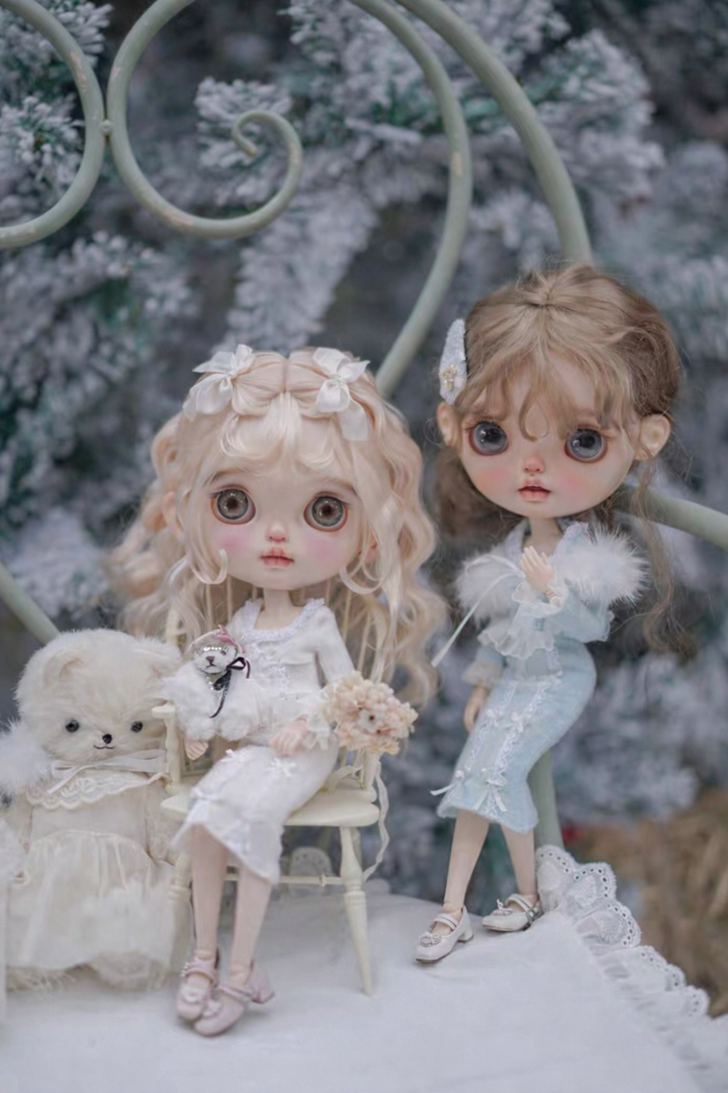 Pre-Order Mermaid Fishtail Set for Blythe & Obitsu24/22　Azone | Optional Fur Shawl
