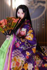 【 DISPLAY ONLY】Hand-Painted Obitsu Doll Faceup | Murasaki no Ue from The Tale of Genji
