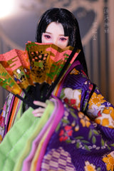 【 DISPLAY ONLY】Hand-Painted Obitsu Doll Faceup | Murasaki no Ue from The Tale of Genji