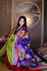 【 DISPLAY ONLY】Hand-Painted Obitsu Doll Faceup | Murasaki no Ue from The Tale of Genji