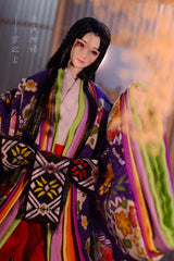 【 DISPLAY ONLY】Hand-Painted Obitsu Doll Faceup | Murasaki no Ue from The Tale of Genji