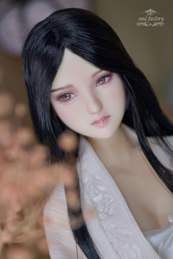 【 DISPLAY ONLY】Hand-Painted Obitsu Doll Faceup | Detailed Makeup