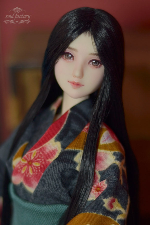 Hand-Painted Obitsu Doll Faceup | Detailed Makeup with Traditional Brush | Custom BJD Face Painting