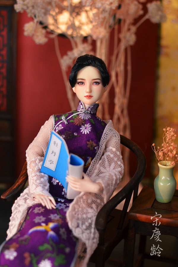 【 DISPLAY ONLY】Hand-Painted Obitsu Doll Faceup | Soong sisters Qinglin