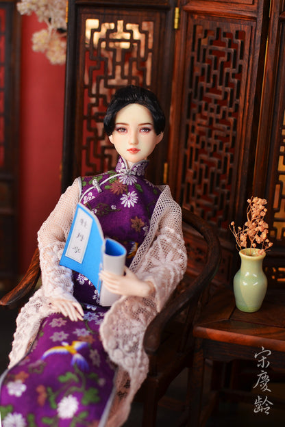 【 DISPLAY ONLY】Hand-Painted Obitsu Doll Faceup | Soong sisters Qinglin