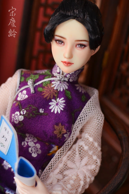 【 DISPLAY ONLY】Hand-Painted Obitsu Doll Faceup | Soong sisters Qinglin