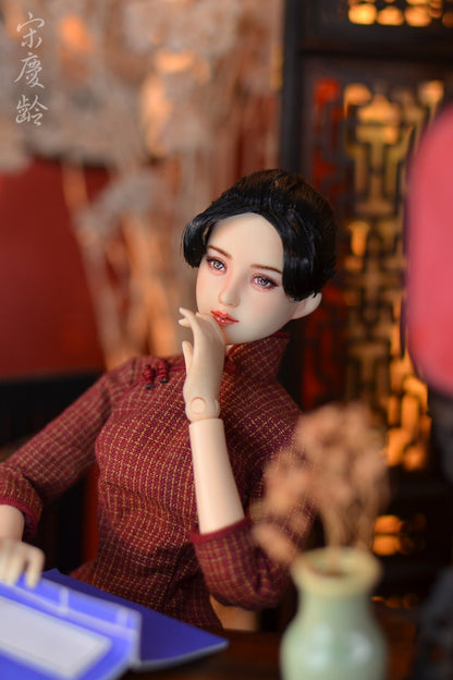 【 DISPLAY ONLY】Hand-Painted Obitsu Doll Faceup | Soong sisters Qinglin