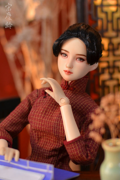 【 DISPLAY ONLY】Hand-Painted Obitsu Doll Faceup | Soong sisters Qinglin
