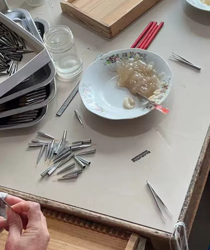 ドールフェイスペイント用極細筆ペン | BJD、リボーンドール、アートドール用ディテールブラシ