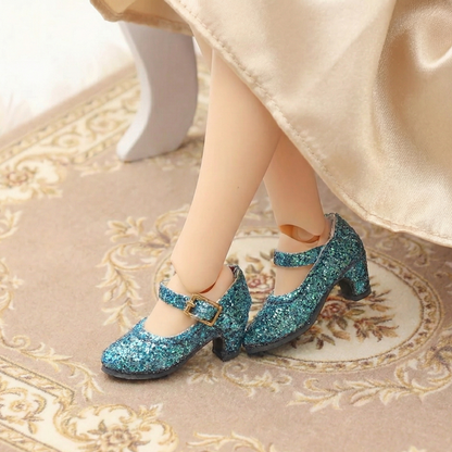 サテンリボンバックハイヒールドールシューズ - マルチカラーオプション | ブライス、リカちゃん、アゾン、モモコ、ポピーパーカー、FR、オビツ22/24サイズ対応