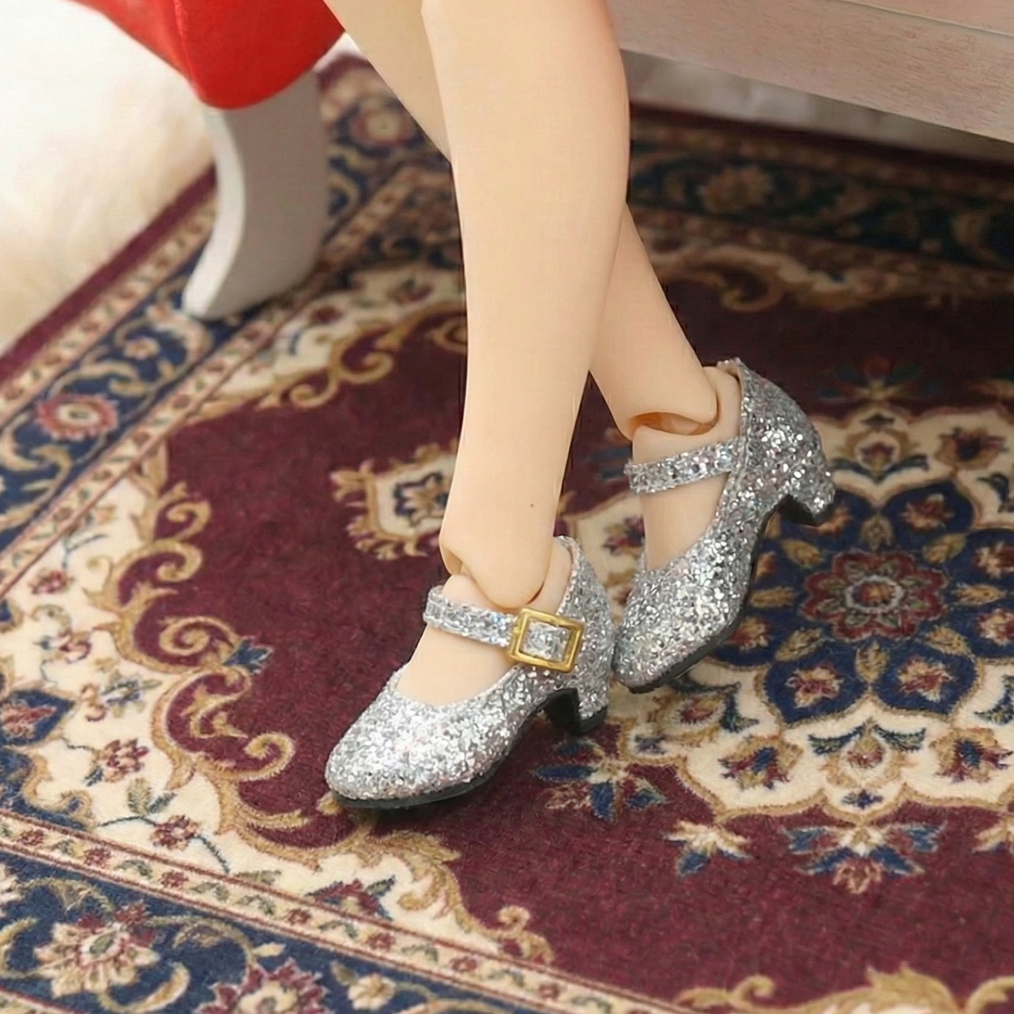 サテンリボンバックハイヒールドールシューズ - マルチカラーオプション | ブライス、リカちゃん、アゾン、モモコ、ポピーパーカー、FR、オビツ22/24サイズ対応