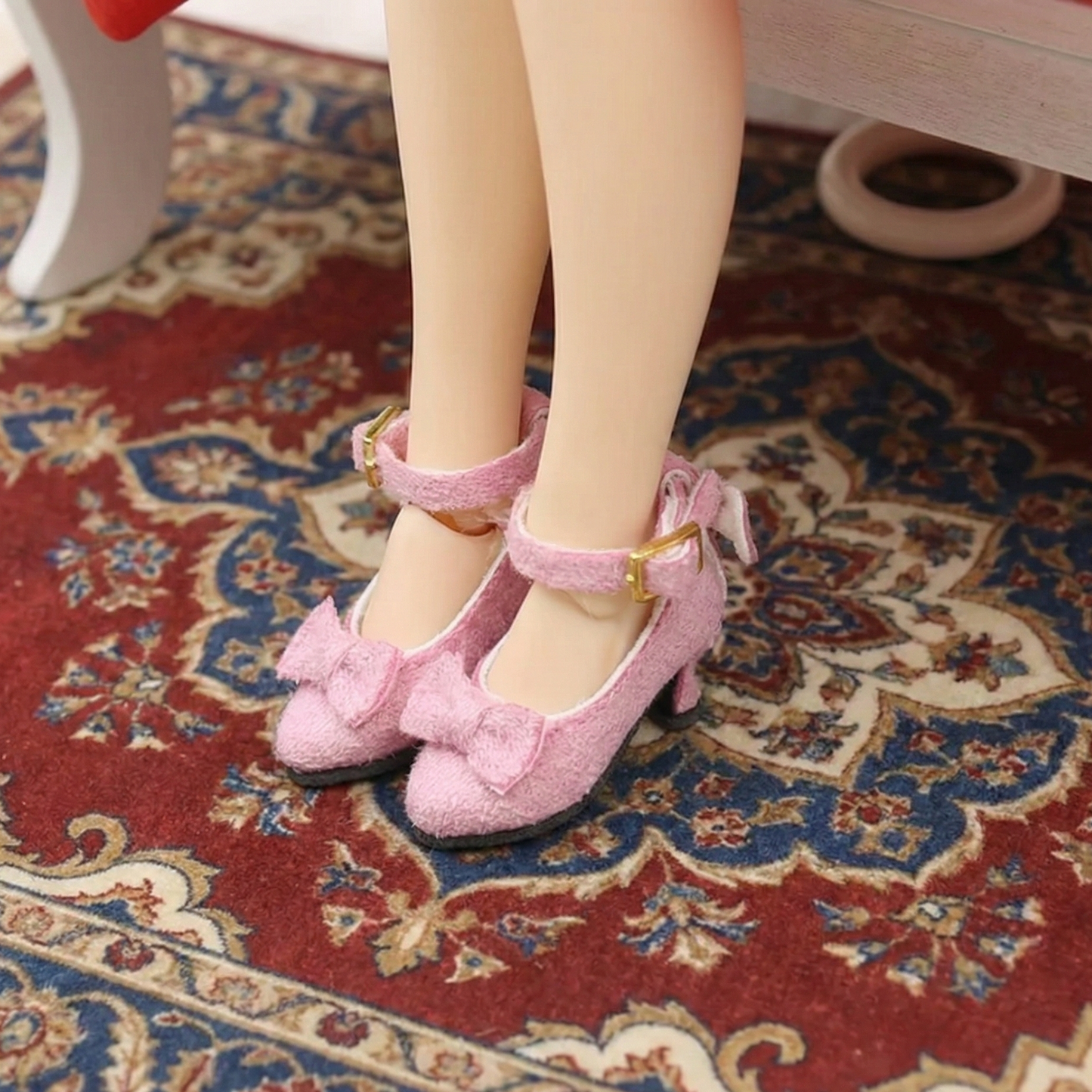 サテンリボンバックハイヒールドールシューズ - マルチカラーオプション | ブライス、リカちゃん、アゾン、モモコ、ポピーパーカー、FR、オビツ22/24サイズ対応