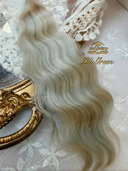 High-Gloss Mohair for Dolls | Lili Green 20-25cm
