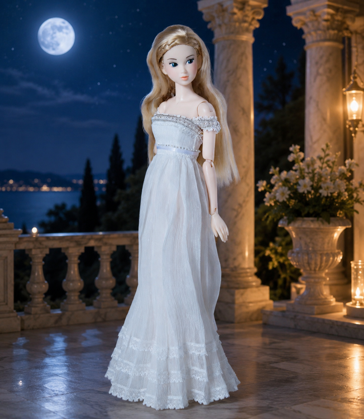 【Made to Order｜Order Deadline: June 30】Made-to-Order 1/6 Scale Moonlit Princess Dress for Fashion Dolls ｜Custom Colors Available