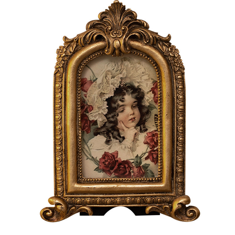 Vintage Gold Embossed Mini Frames – European Wall Decor