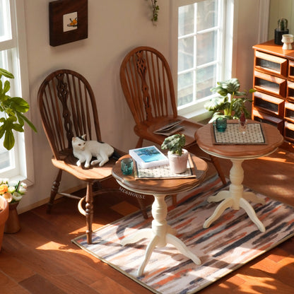 1/6 Dollhouse study Room Accessories Mini Furniture Vintage Windsor chair